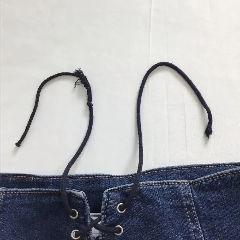Free People Denim Min Skirt Blue Modern Femme Jean Denim Mini Skirt